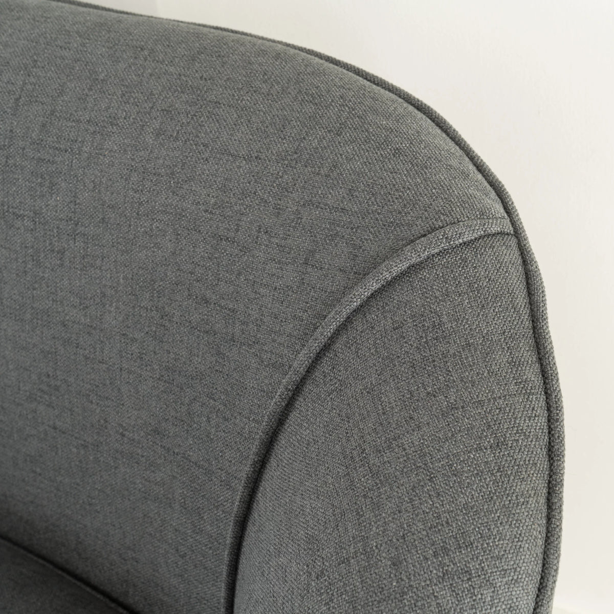 Dark Grey Fabric Loveseat E76647