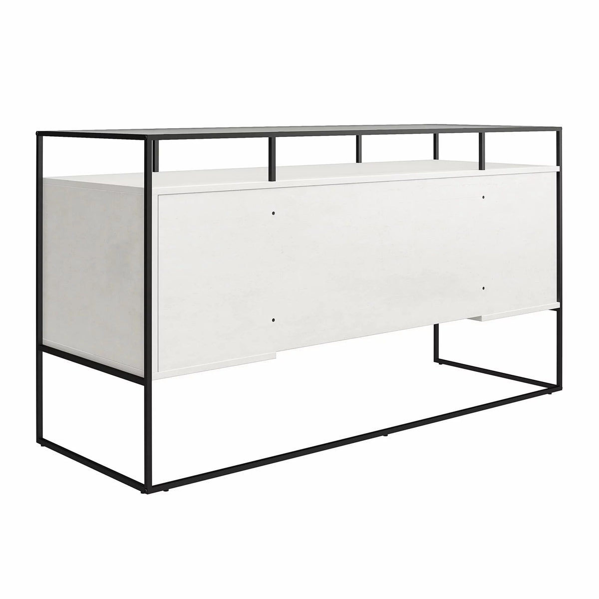 Modern Desk with 2 Drawers and Storage H439