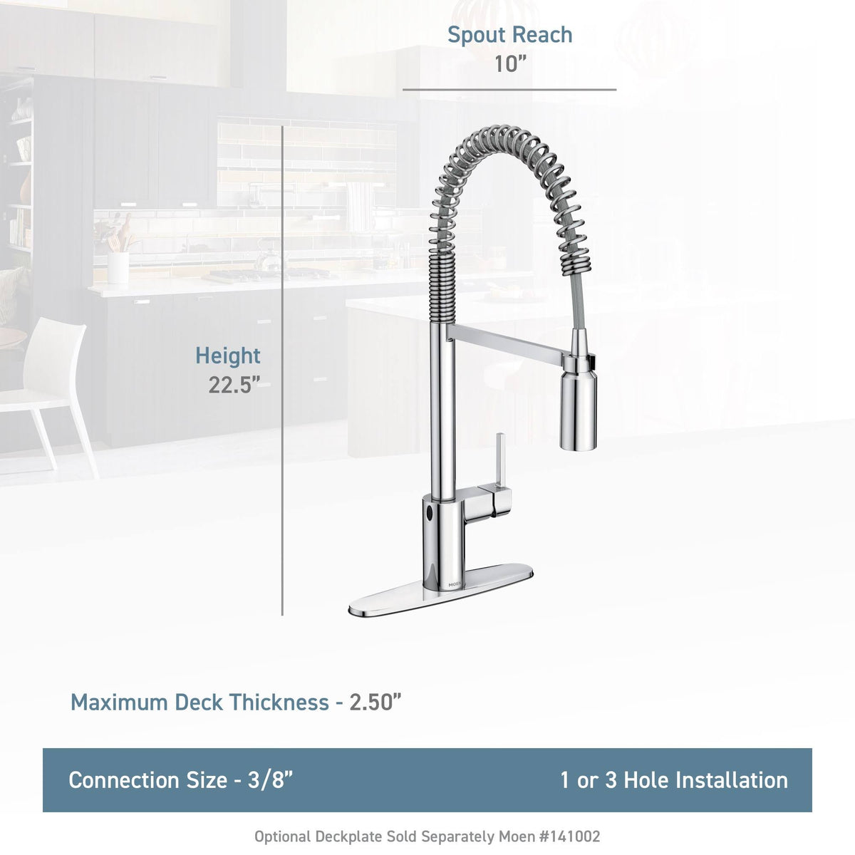 Matte Black One-Handle Pulldown Kitchen Faucet B899
