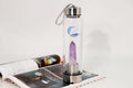 Amethyst Quartz Crystal-Infused Water Bottle E3302
