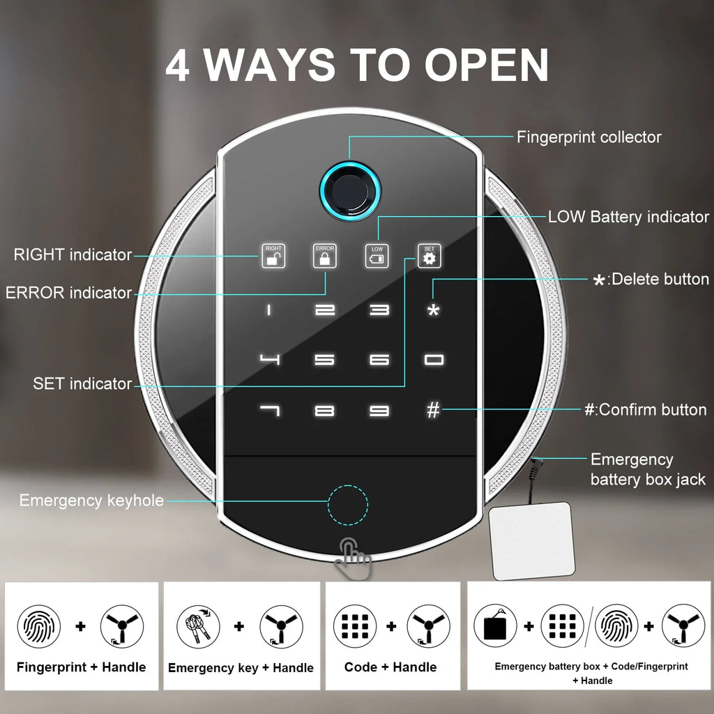 Biometric Fingerprint Long Gun Safe with Alarm System G7530
