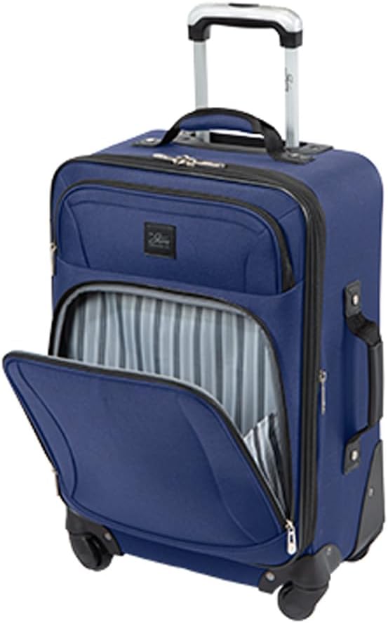 Softside Carry-On Luggage with Wheels, 20 inch, Surf Blue Q3300