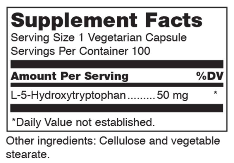 5-HTP 50mg 100 Capsule F322826