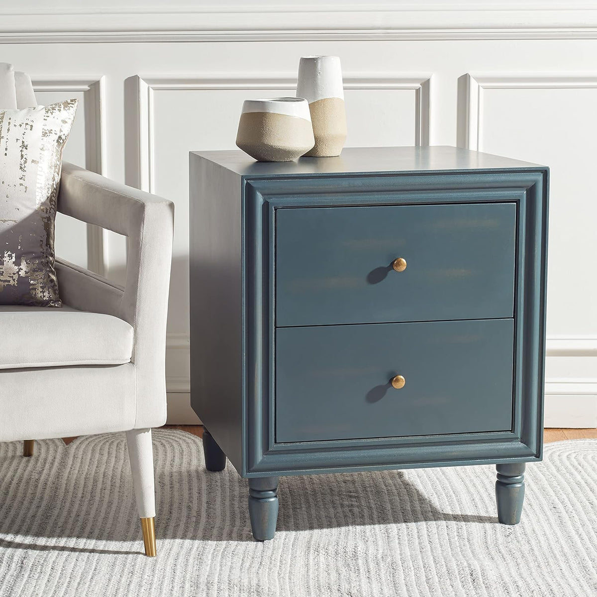 Steel Teal Accent Table I852968