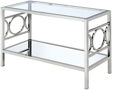 Chrome Metal Console Table F63590