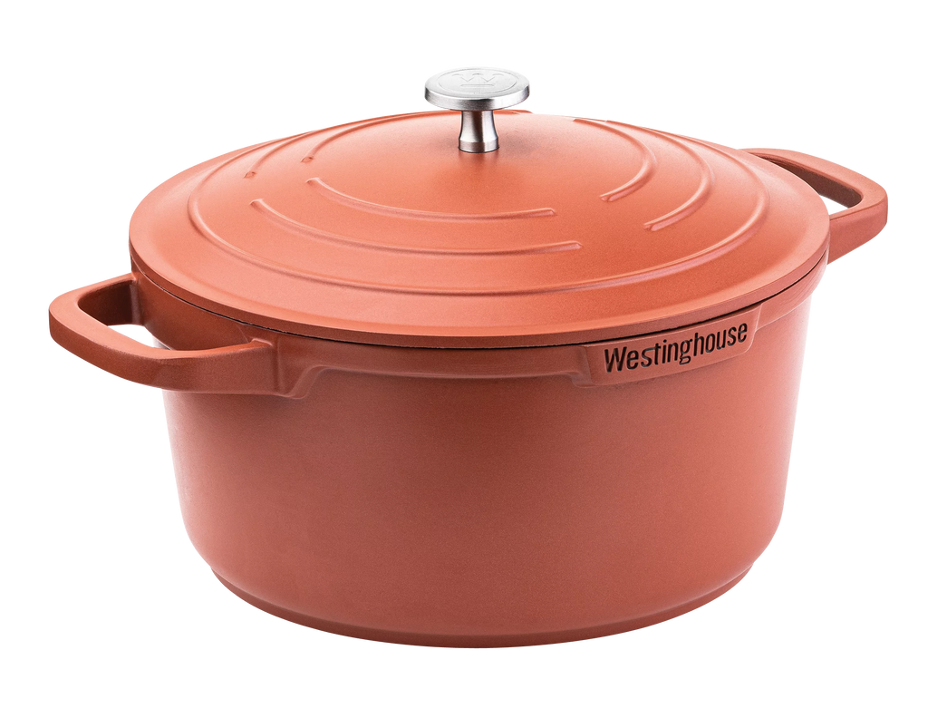 24cm Casserole with Lid Red E7034