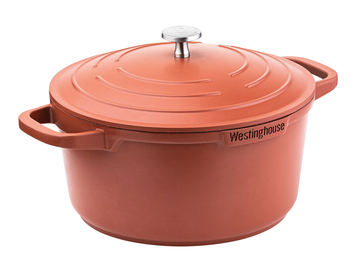 24cm Casserole with Lid Red E7034