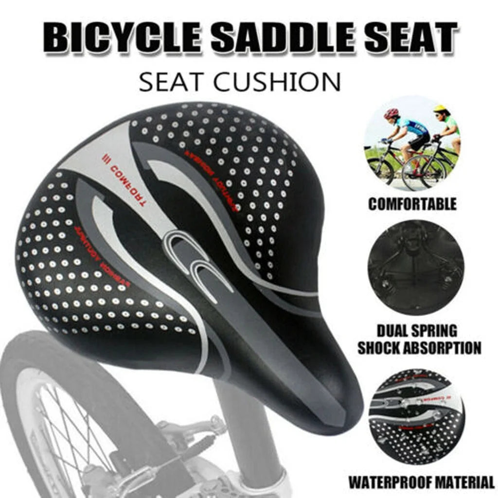 Black Gel Bike Saddle Seat A566313
