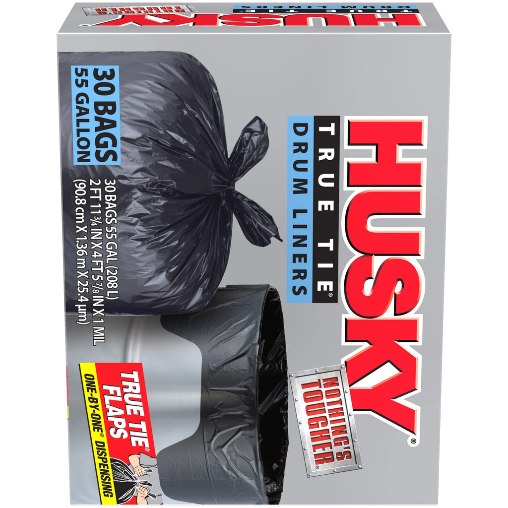 Black 55 Gallon Drum Liner 30 Count V4847