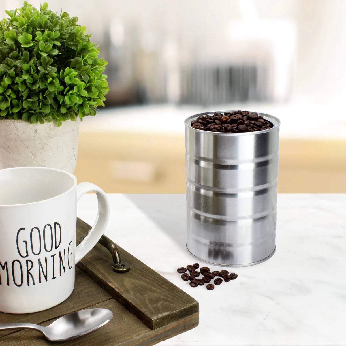 Empty Coffee Cans (4-Pack) Metal Cans S88751
