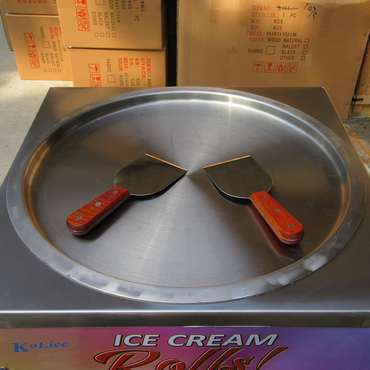 18" Single Round Pan Fried Ice Cream Machine N3584