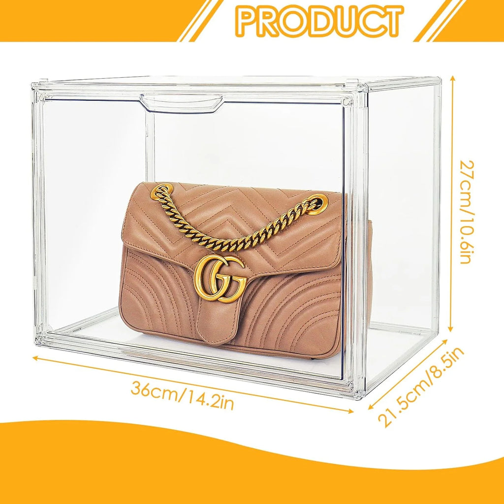 6Pack Clear Acrylic Storage Box with Magnetic Door W7744