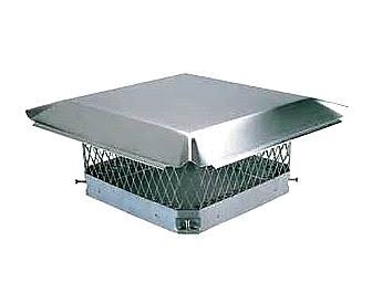Stainless Steel Chimney Cap 18 x 18 inch Single Flue J2108