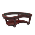 Solid Wood 1-Shelf Coffee Table in Dark Cherry H2575