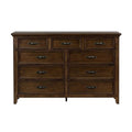 9 Drawer Mahogany Dresser H925