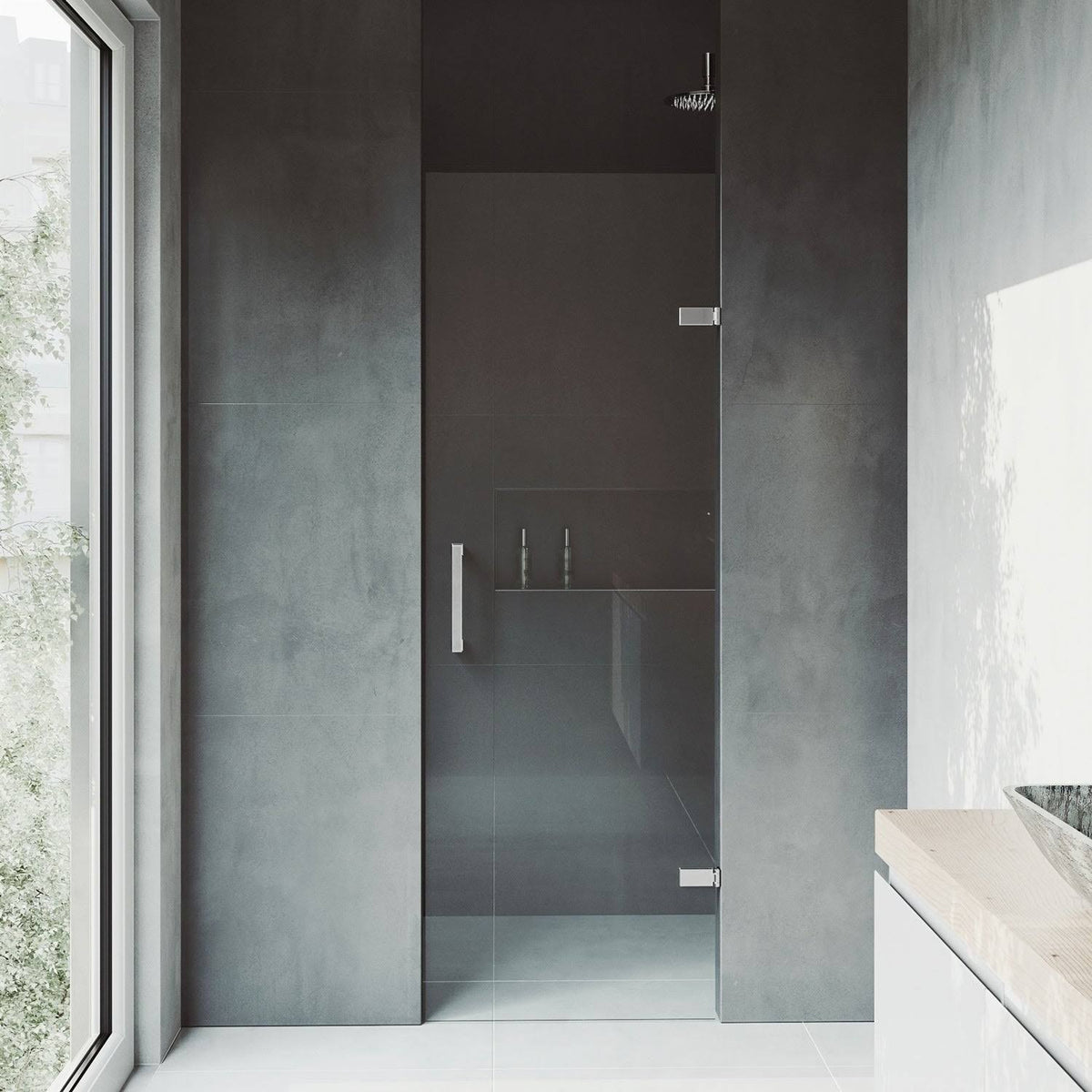 28x22 Frameless Clear Glass Shower Door A529
