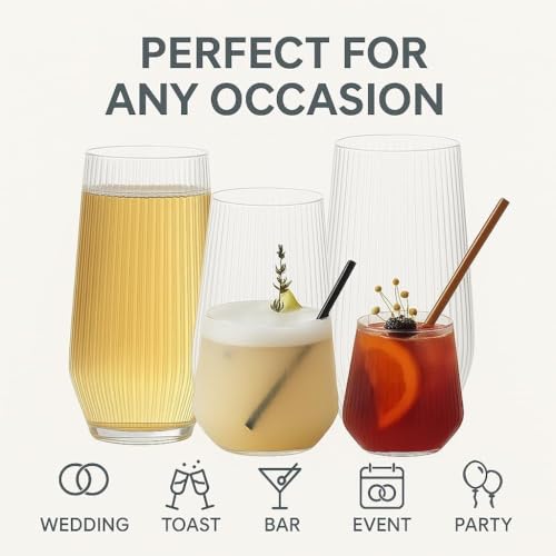 48 Pack 9 Oz Clear Stemless Plastic Champagne Flutes O303672