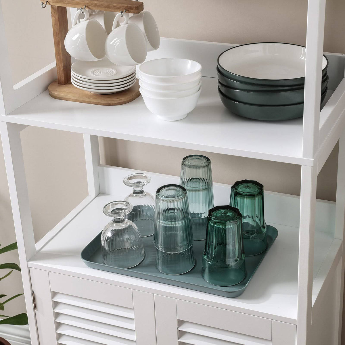 White Freestanding Tall Cabinet V12718