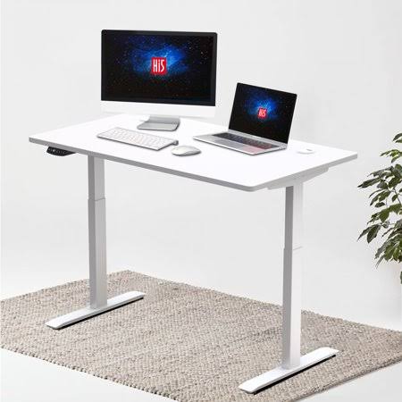 Electric Height Adjustable Standing Desk with Rectangular Tabletop C732