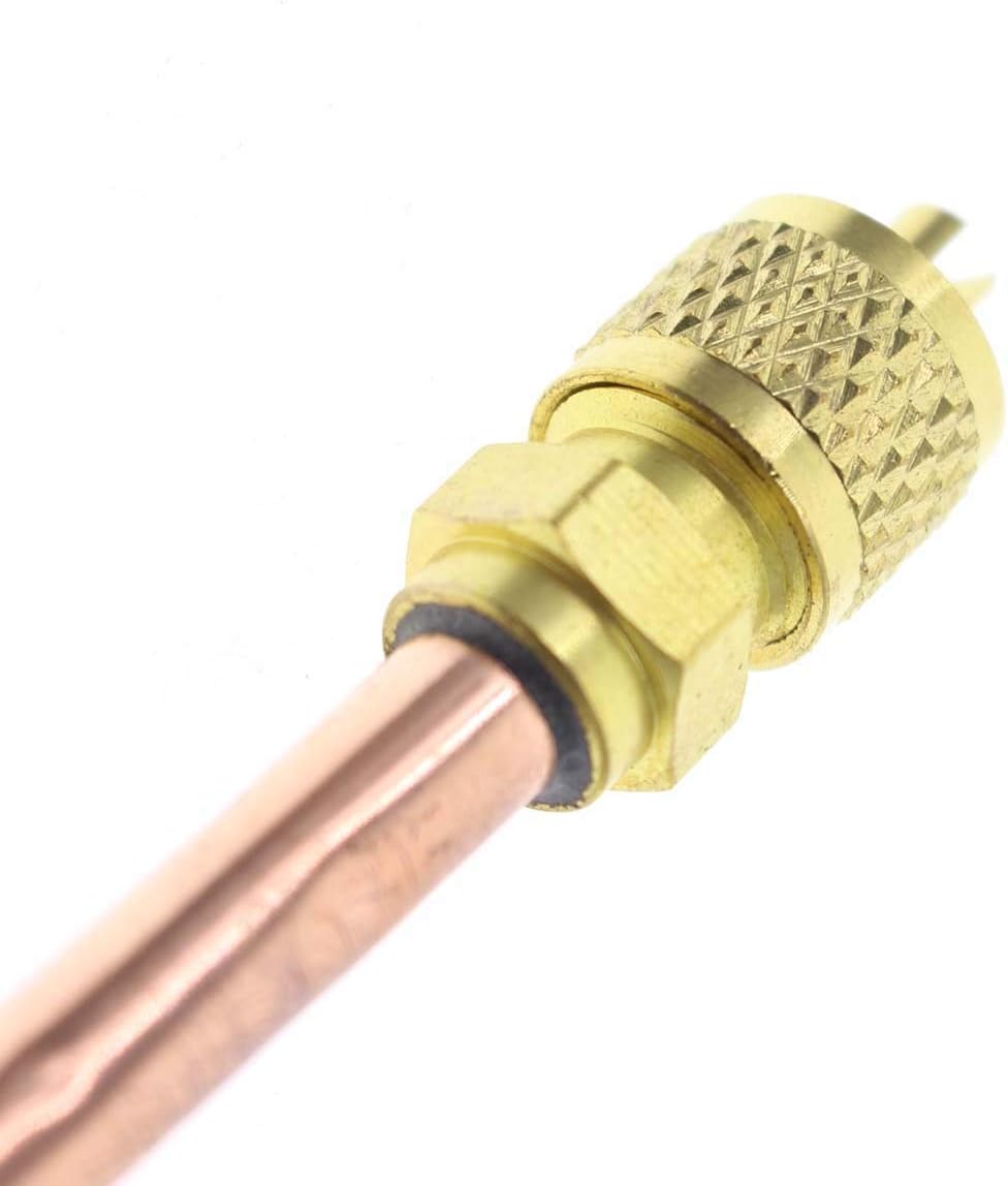 HVAC AC Schrader Valve Core Remover Cap Tube 1/4 SAE V80934
