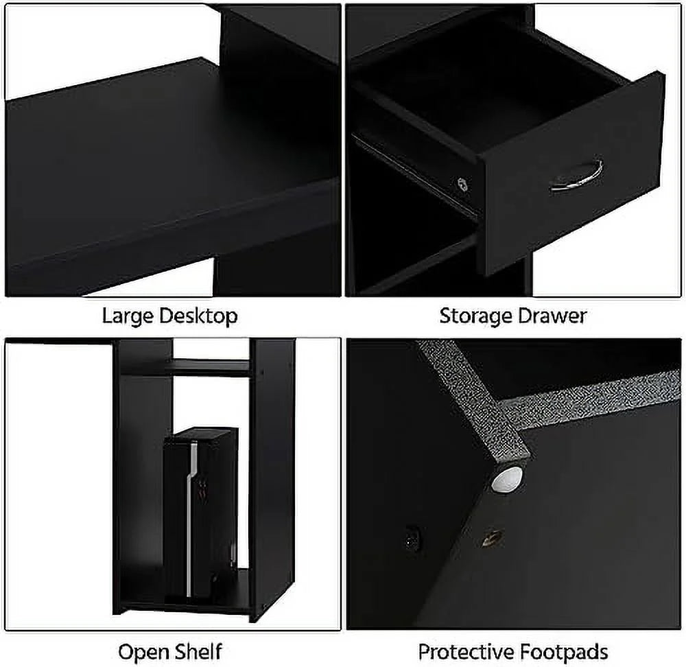 44 Inch Computer Desk & Chair Set with Drawer O173575