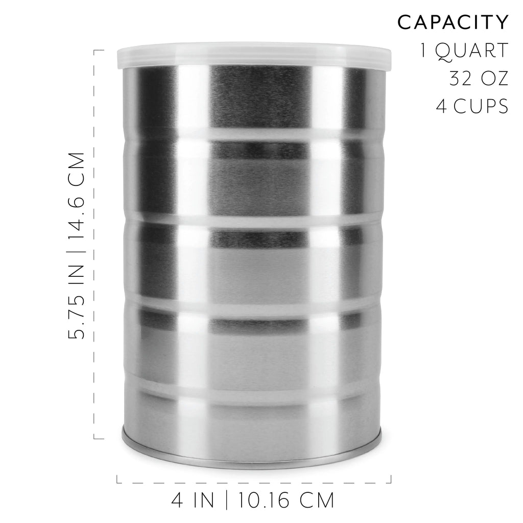 Empty Coffee Cans (4-Pack) Metal Cans S88751