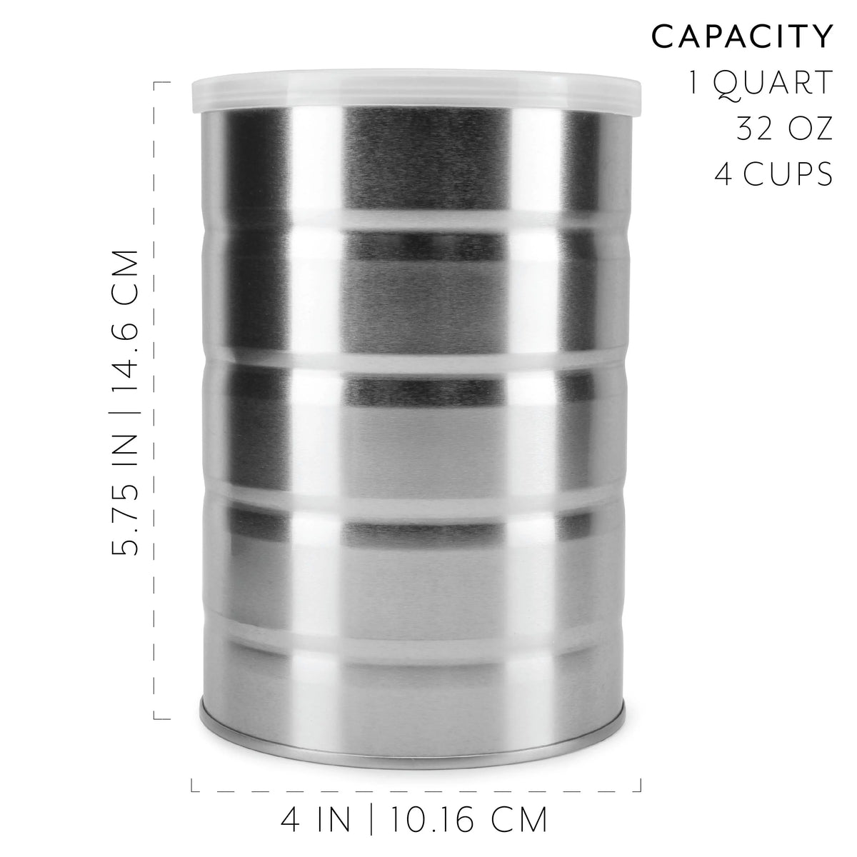 Empty Coffee Cans (4-Pack) Metal Cans S88751