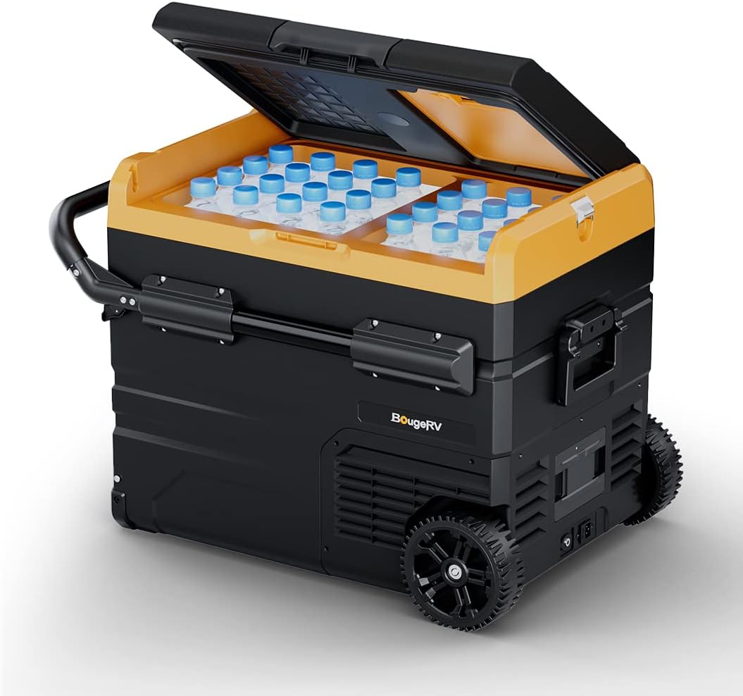 12 Volt Dual Zone Portable Refrigerator Freezer, 48 Quart (45L) Compressor, -4℉-68℉ S54857
