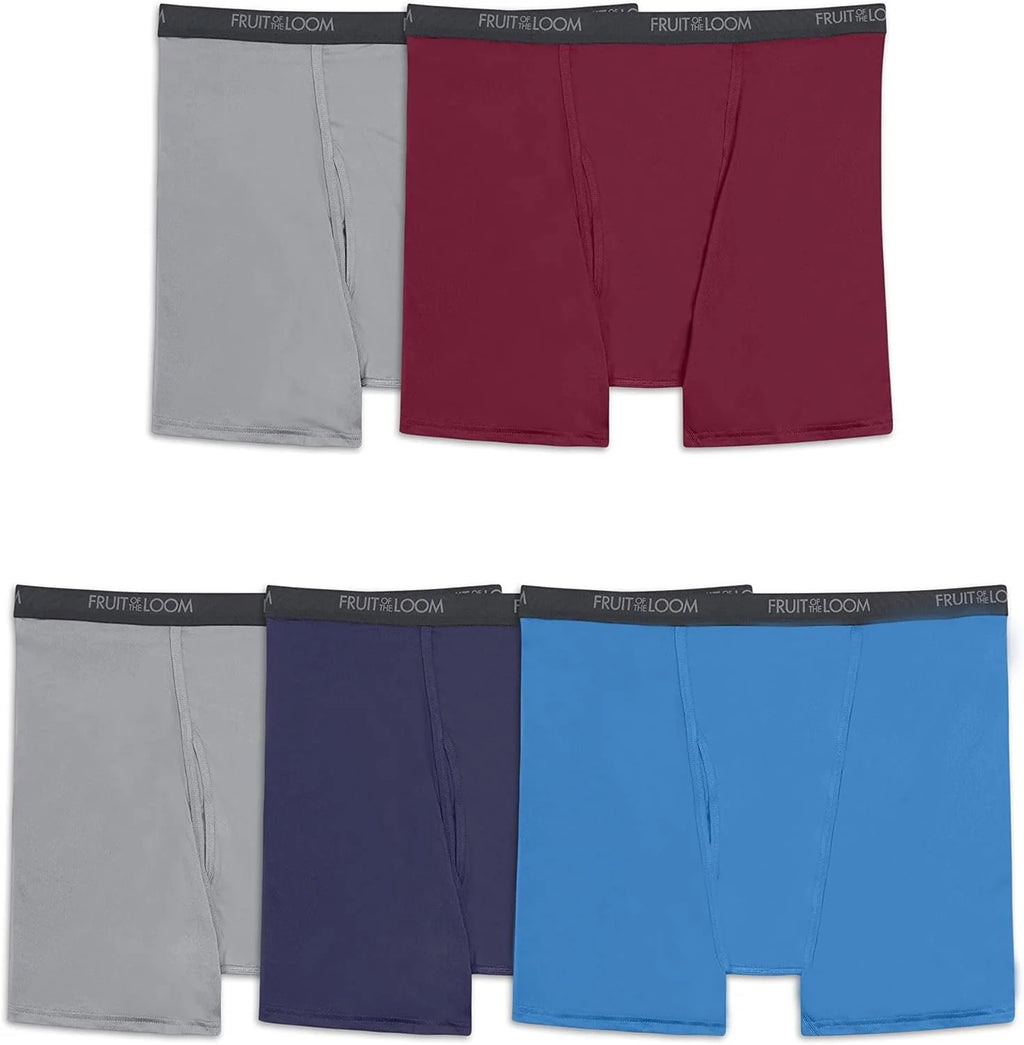 Big Men's Micro-Stretch Boxer Briefs, 5 Pack I3424