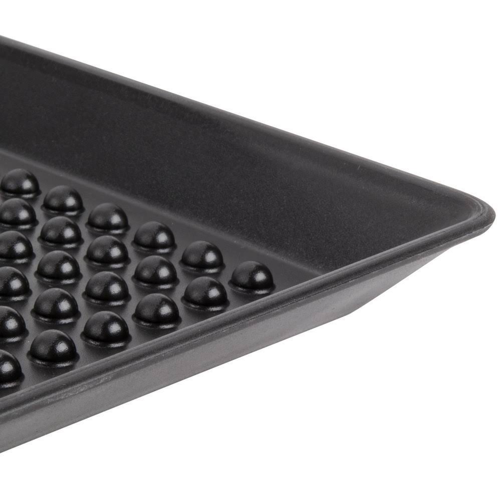 Charcoal Polypropylene Pizza Tray - 12/Case Q8257