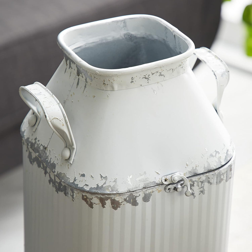 White Decorative Milk Can A713121