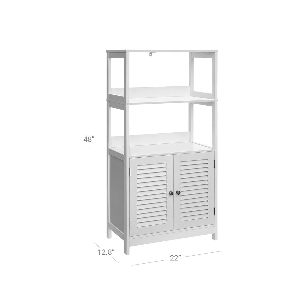 White Freestanding Tall Cabinet V12718
