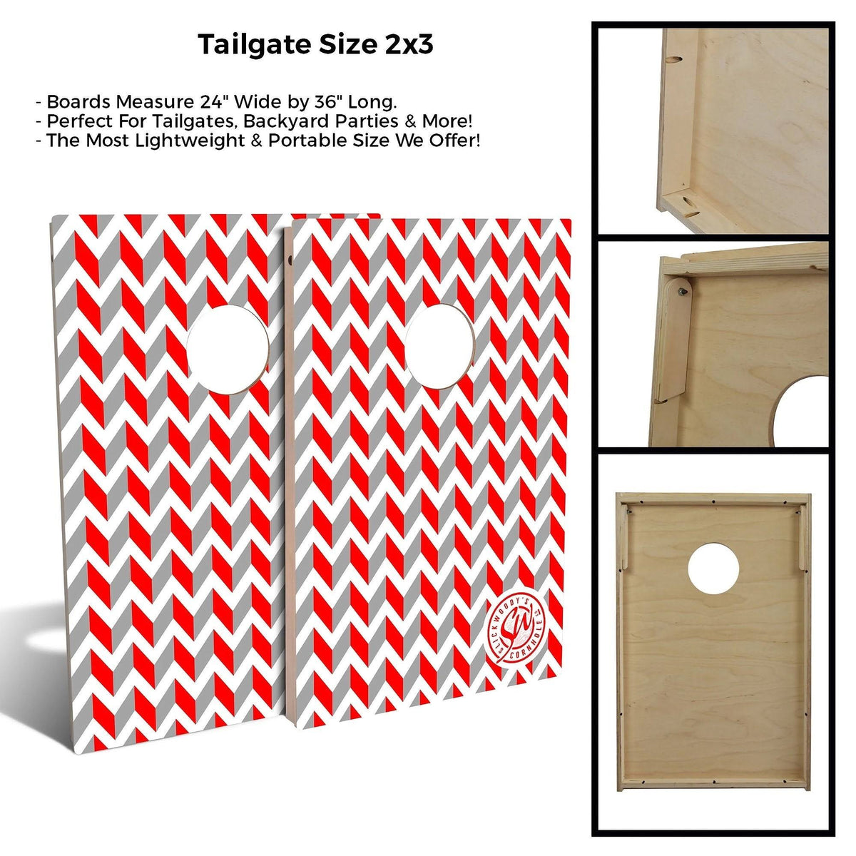 Gray Cornhole Board Set with Carrying Case F593807
