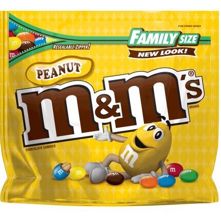 M&M's Peanut Candy, 19.2 Ounce (4 Bags) J4363