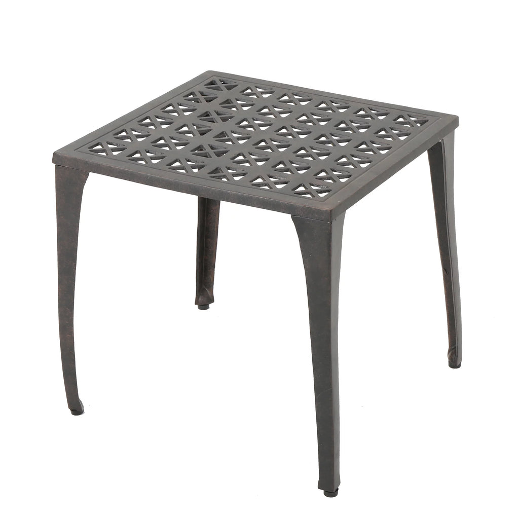 18 Cast Aluminum Side Table Q9600