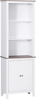 White 3-Tier Double Door Storage Cabinet E59939