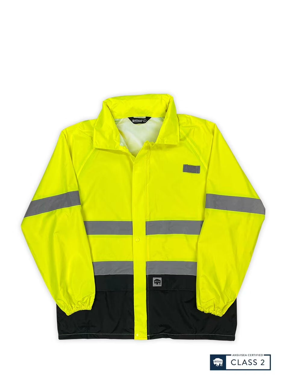 Hi Vis Safety Hooded Rain Shell Z370