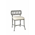 Pewter Vanity Stool D8642