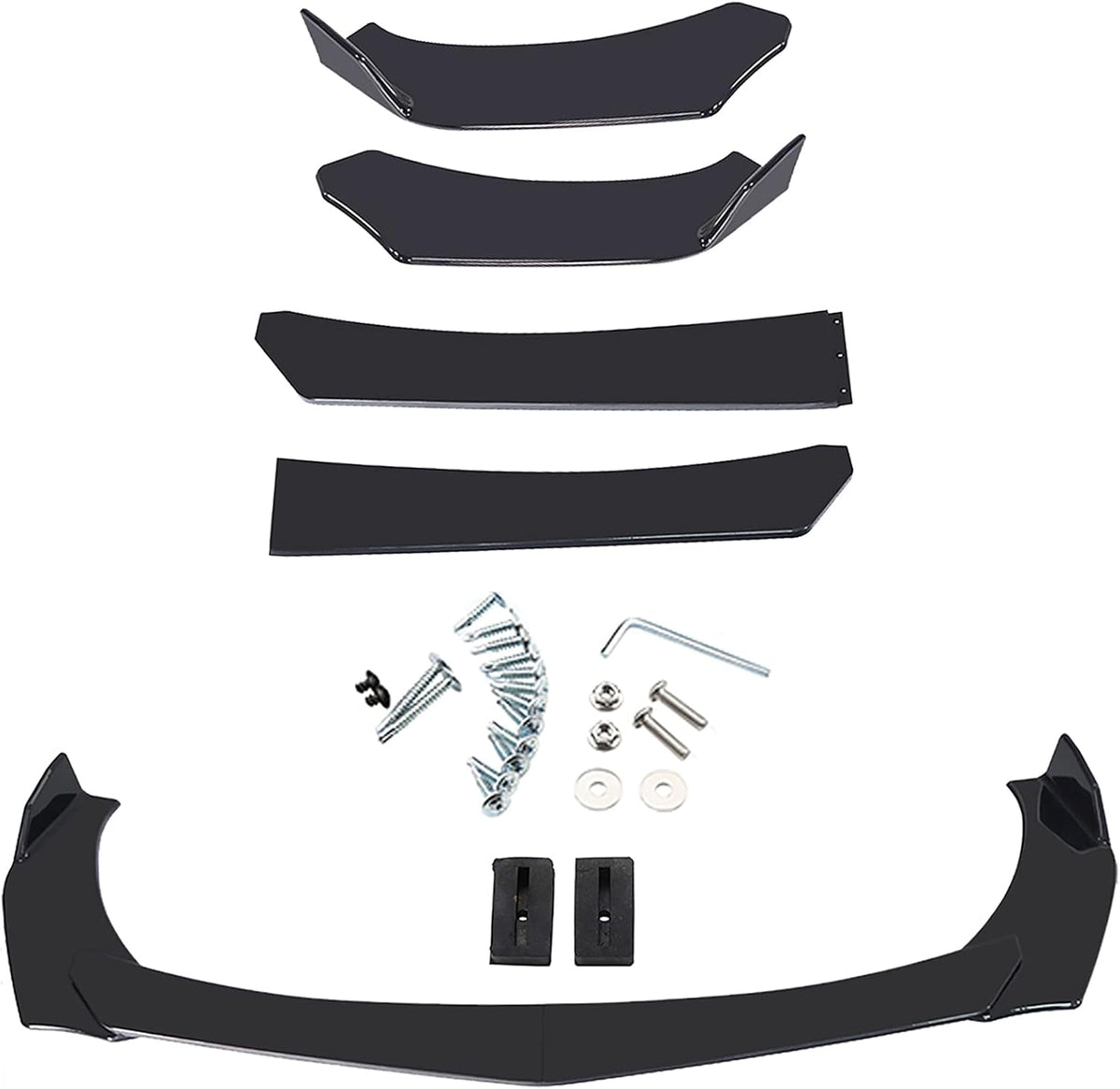 Universal Front Bumper Lip Chin Spoiler PP Pack of 2 I588