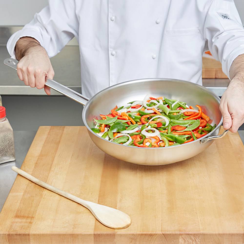 14 in Stainless Steel Fry Pan B718292