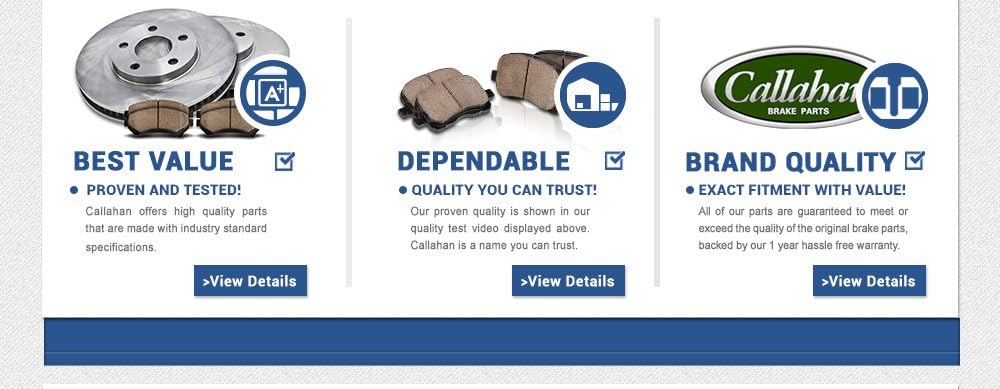 8 Lug Brake Disc Rotors with Metallic Brake Pads H385