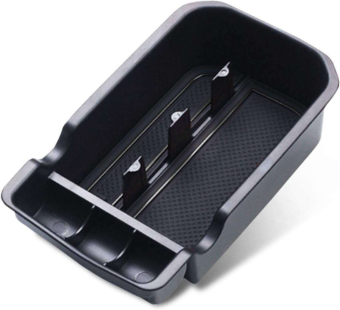 Car Center Console Organizer Armrest Box Storage Tray Red Pack of 2 P144591