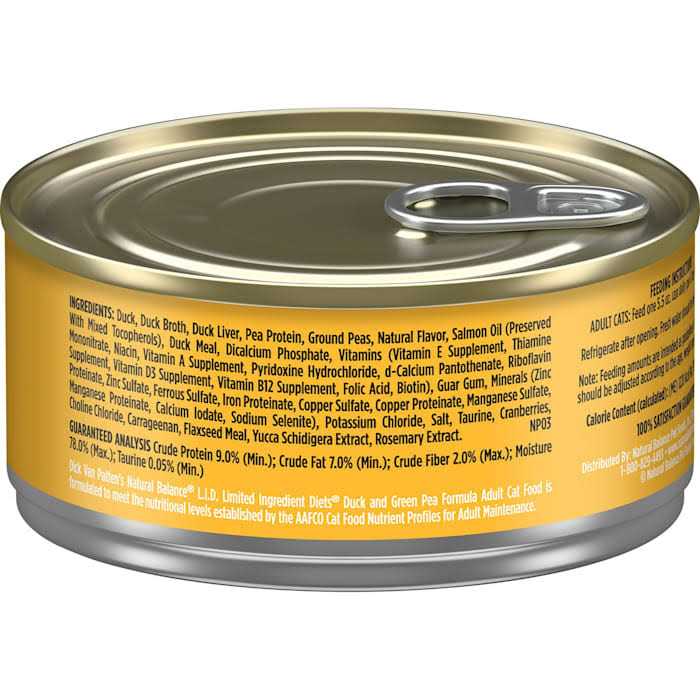Limited Ingredient Duck & Green Pea Cat Food E822888