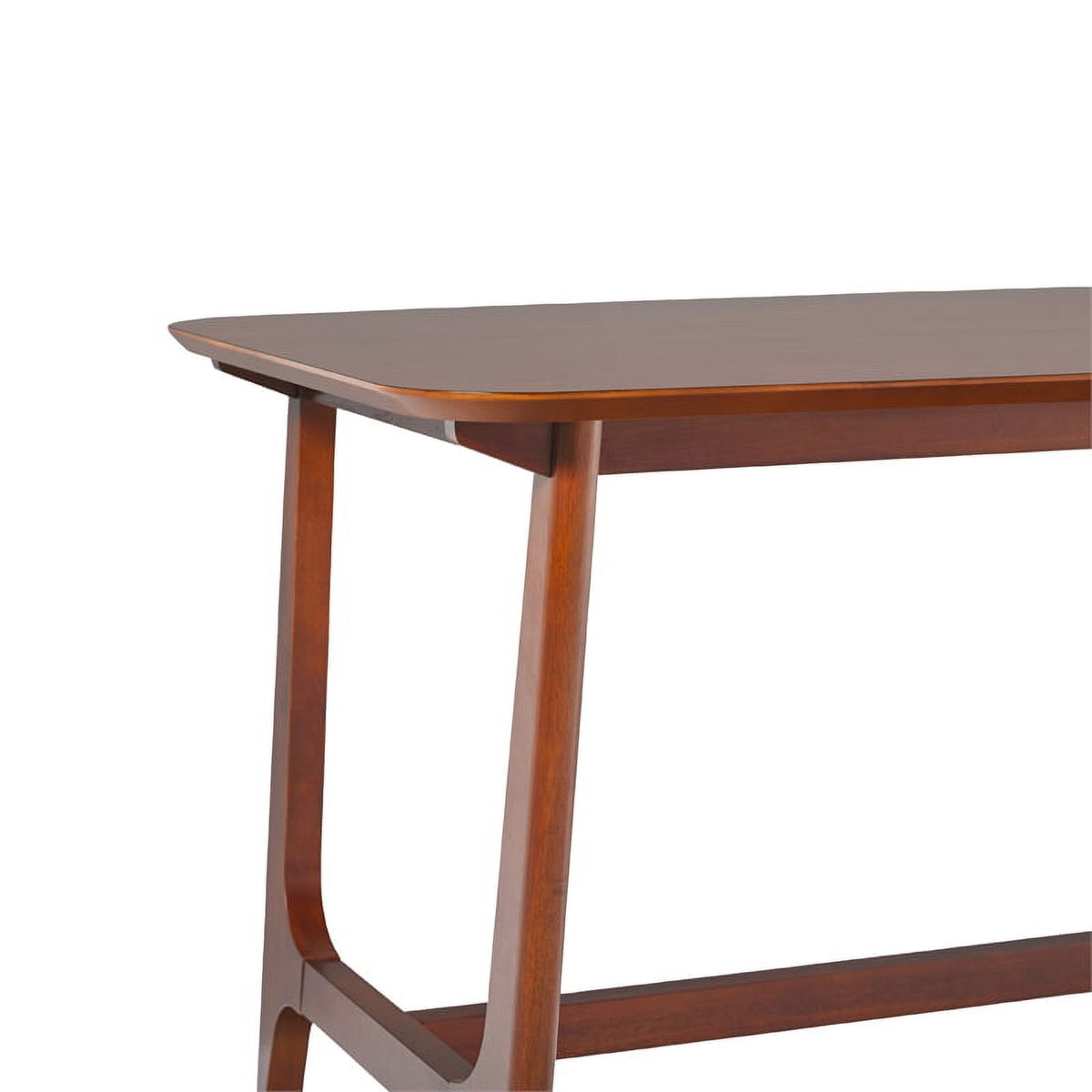 Mid-Century Wood Dining Table with Trestle Base in Walnut C802168