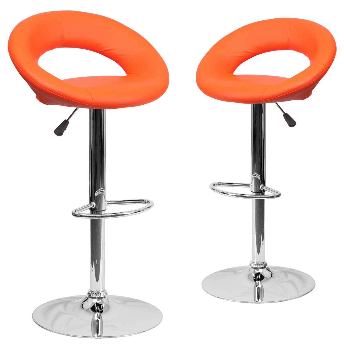 2 Pack Vinyl Adjustable Height Barstool T47985