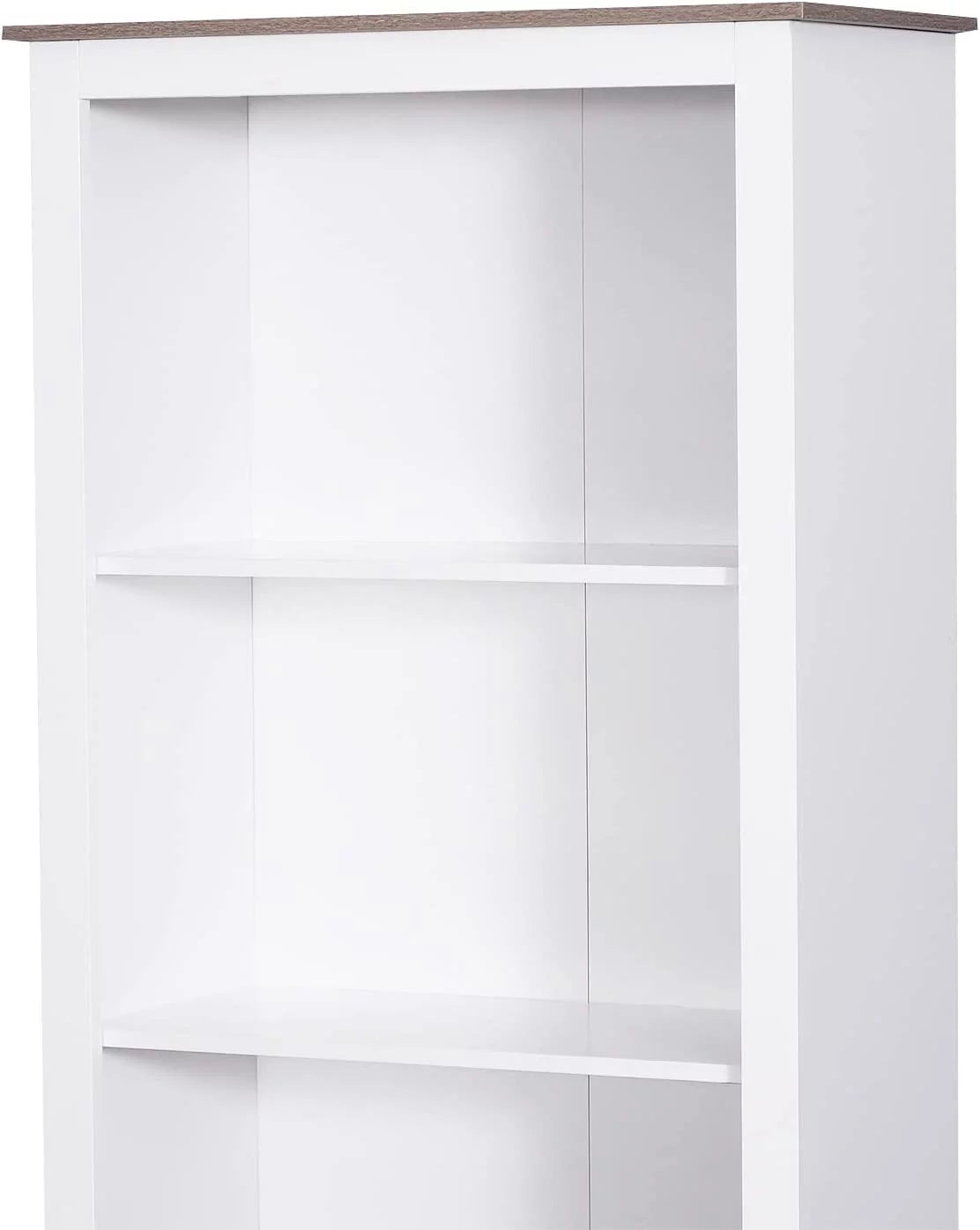 White 3-Tier Double Door Storage Cabinet E59939