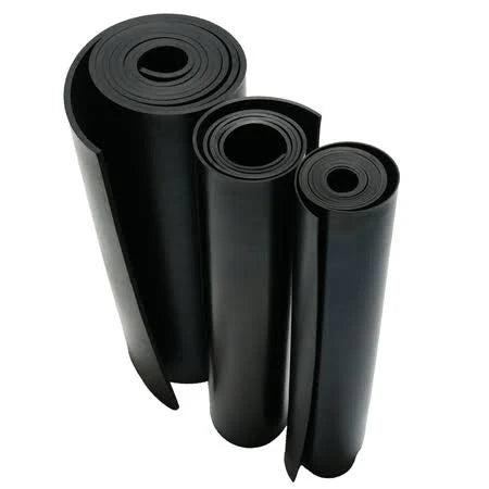 Neoprene 3/16 in. Thick x 36 in. Length x 48 in. Width Rubber Sheet, Black M344