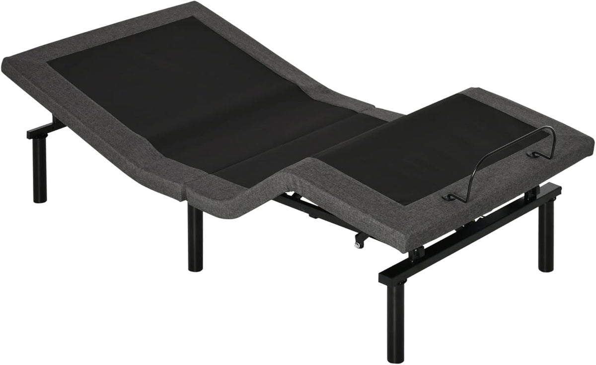 Gray Twin XL Adjustable Bed Frame with Wireless Remote H508842