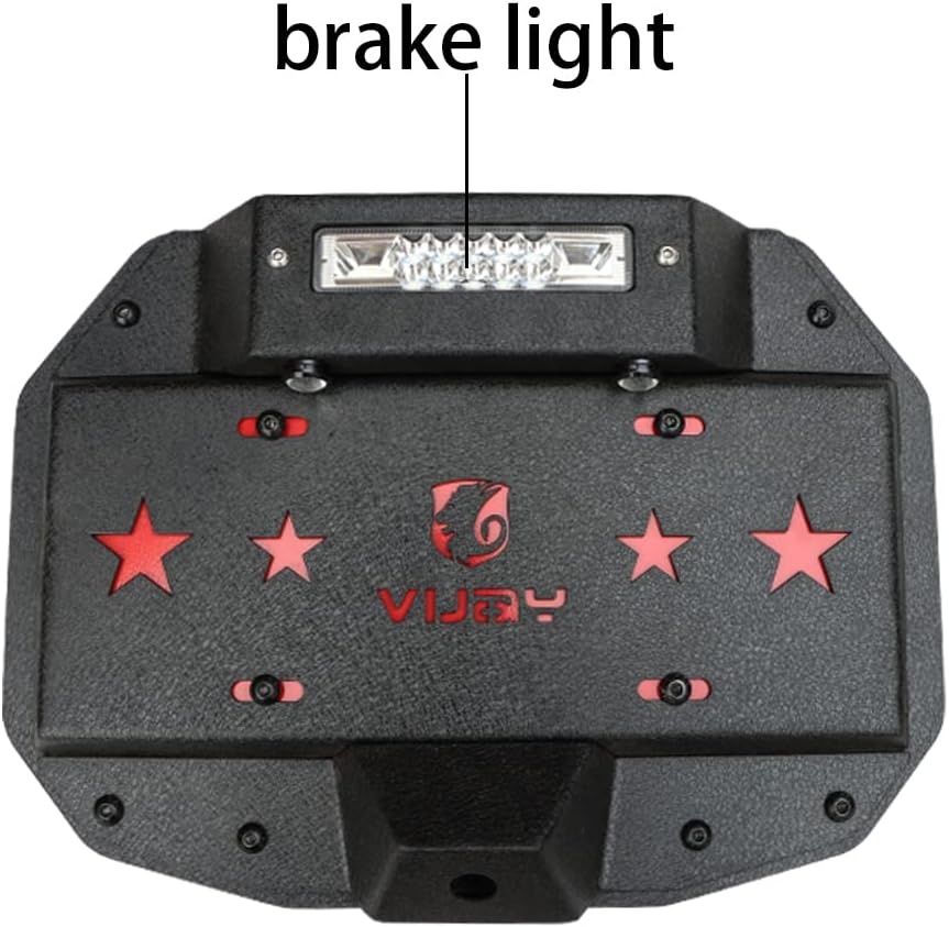 Spare Tire Delete License Plate Relocation Kit with Plate Light & Third Brake Light D942852
