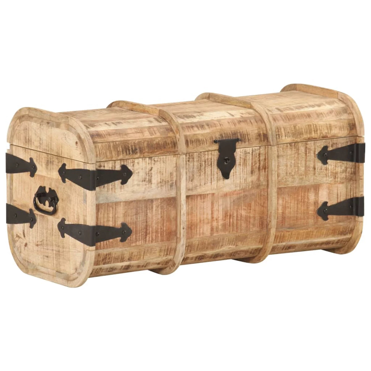 Storage Chests 2 Pieces Solid Mango Wood D95879